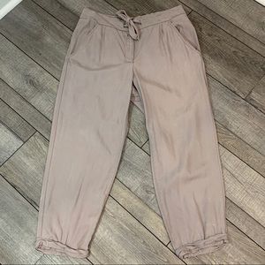 MAX Jeans Tan Gray "Soft Pant" Cropped Pants 10 / 30